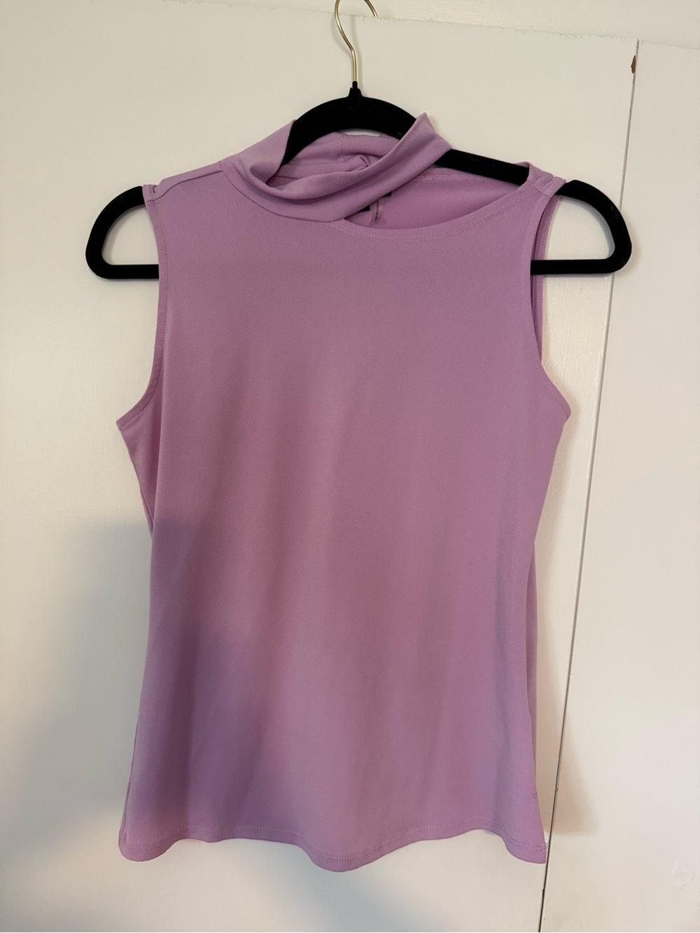 1. State Lavender Sleeveless Mock Neck Tank